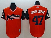 Indians 47 Trevor Bauer Bauer Outage Orange 2018 Players Weekend Authentic Team Jersey,baseball caps,new era cap wholesale,wholesale hats